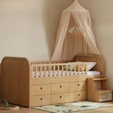 Oak solid wood Multi-function wide storage box bed<