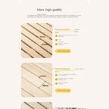 Beech solid wood kids bed