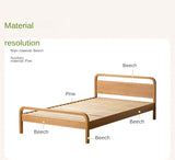 Beech solid wood kids bed