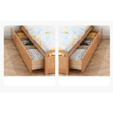 Beech solid wood kids bed