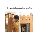 Beech solid wood Multi-functional high bed<