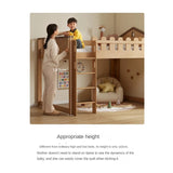 Beech solid wood Multi-functional high bed<