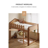 Beech solid wood Multi-functional high bed<
