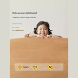 Beech solid wood Multi-functional high bed<