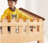 Beech solid wood Multi-functional high bed<