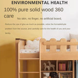 Beech solid wood Multi-functional high bed<