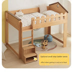 Beech solid wood Multi-functional high bed<