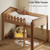 Beech solid wood Multi-functional high bed<