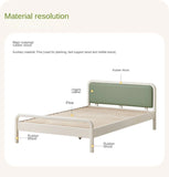 Rubber, Poplar Solid Wood Children's Single Bed