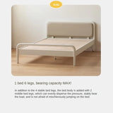 Rubber, Poplar Solid Wood Children's Single Bed