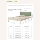 Rubber, Poplar Solid Wood Children's Single Bed