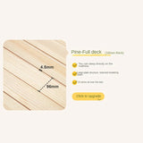 Rubber, Poplar Solid Wood Children's Single Bed