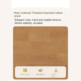 Rubber Solid Wood Children's White Cream Style Montessori Platform Bed.