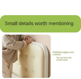 Rubber Solid Wood Children's White Cream Style Montessori Platform Bed.