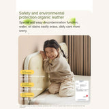 Rubber Solid Wood Children's White Cream Style Montessori Platform Bed.