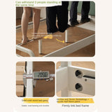 Rubber Wood White Cream Style Children's Soft Bed.