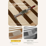 Rubber Wood White Cream Style Children's Soft Bed.