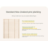 Rubber Wood White Cream Style Children's Soft Bed.