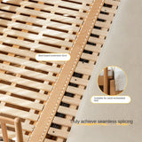 Beech solid wood children's bed with guardrails spliced bed<