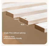 Beech solid wood children's bed with guardrails spliced bed<