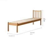 Beech solid wood children's bed with guardrails spliced bed<