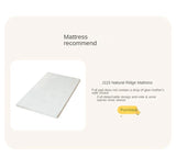 Beech solid wood children's bed with guardrails spliced bed<