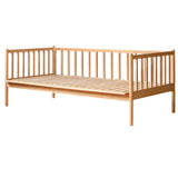 Beech solid wood children's bed with guardrails spliced bed<