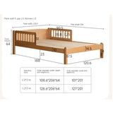 Beech solid wood children's bunk bed.