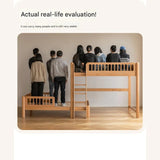 Beech solid wood children's bunk bed.