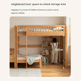 Beech solid wood children's bunk bed.
