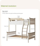 Beech solid wood children's bunk bed