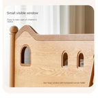 Beech, Oak Solid Wood Children's Bunk Bed.