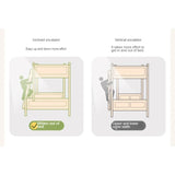 Beech, Oak Solid Wood Children's Bunk Bed.