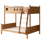 Beech, Oak Solid Wood Children's Bunk Bed.