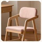 Oak Solid Wood Adjustable Height Kids Soft Chair.