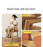 Beech Solid Wood Children's Adjustable Learning Chair.