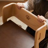 Beech Solid Wood Children's Multi-function Step Ladder Chair.