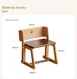 Beech Solid Wood Children's Multi-function Step Ladder Chair.