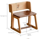 Beech Solid Wood Children's Multi-function Step Ladder Chair.