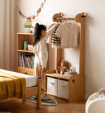 Beech, Solid Rubberwood Children's Coat Rack