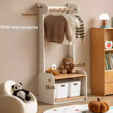 Beech, Solid Rubberwood Children's Coat Rack