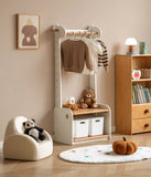 Beech, Solid Rubberwood Children's Coat Rack