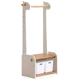 Beech, Solid Rubberwood Children's Coat Rack