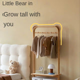 Beech Solid Wood Kids Floor Hanger