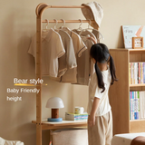 Beech Solid Wood Kids Floor Hanger