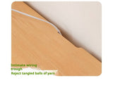 Beech Solid Wood Bookshelf Integrated Children's Desk.