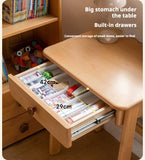 Beech Solid Wood Children's Study Writing Desk.