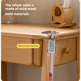 Beech Solid Wood Children's Study Writing Desk.