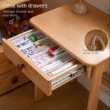 Beech Solid Wood Children's Study Writing Desk.