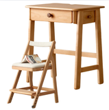 Beech Solid Wood Children's Study Writing Desk.